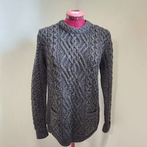 Inis Craft 100% Merino Made In Ireland Fisherman Sweater